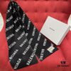 Balenciaga Logo Jacquard Wool Long Scarf