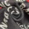 Balenciaga Logo Jacquard Wool Long Scarf