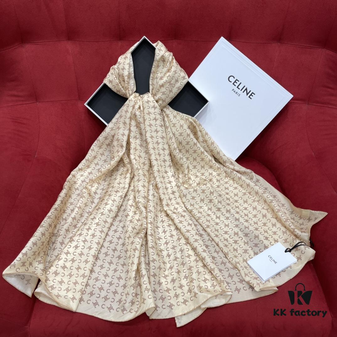 Celine Cashmere Lightweight Shawl – Can Also Be Used as a Scarf, Suitable for All Seasons, Silk and Cashmere Blend, Soft and Comfortable to the Touch