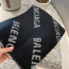 Wool Fabric: 30*205, Balenciaga Classic Letter Series Inspired Minimalist Logo Scarf