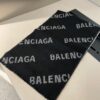 Wool Fabric: 30*205, Balenciaga Classic Letter Series Inspired Minimalist Logo Scarf