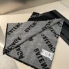 Wool Fabric: 30*205, Balenciaga Classic Letter Series Inspired Minimalist Logo Scarf
