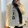 Balenciaga Classic Letter Double-Sided Cashmere Scarf