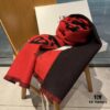 Balenciaga Classic Letter Double-Sided Cashmere Scarf