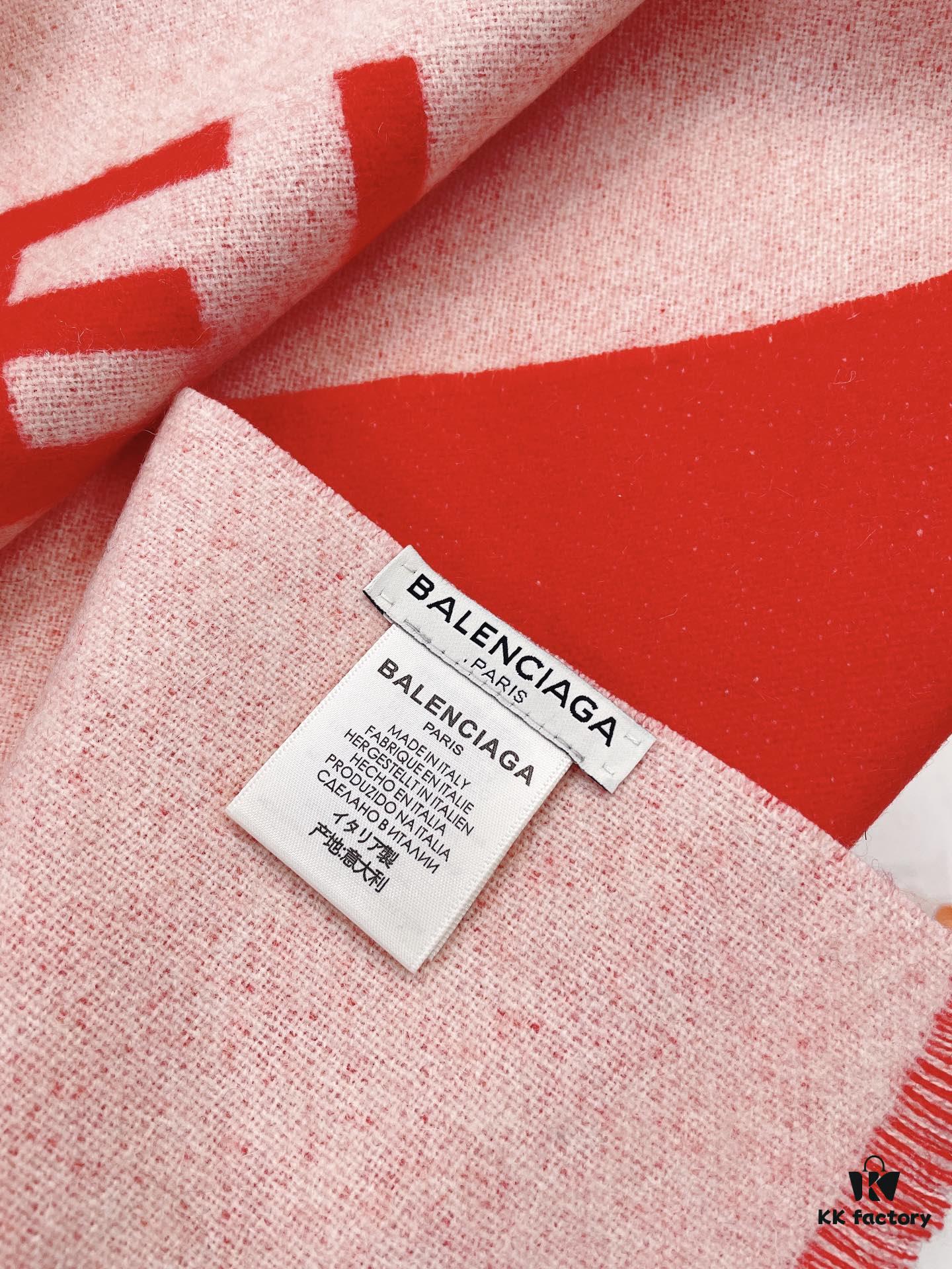 Balenciaga Classic Letter Double-Sided Cashmere Scarf