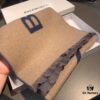 Gray Black Two-Tone Color 🔥Authentic Store Version【Balenciaga Classic Logo Double-Sided Cashmere Scarf】🔥