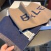 Gray Black Two-Tone Color 🔥Authentic Store Version【Balenciaga Classic Logo Double-Sided Cashmere Scarf】🔥