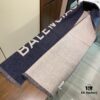 Balenciaga Classic Letter Double-Sided Cashmere Scarf