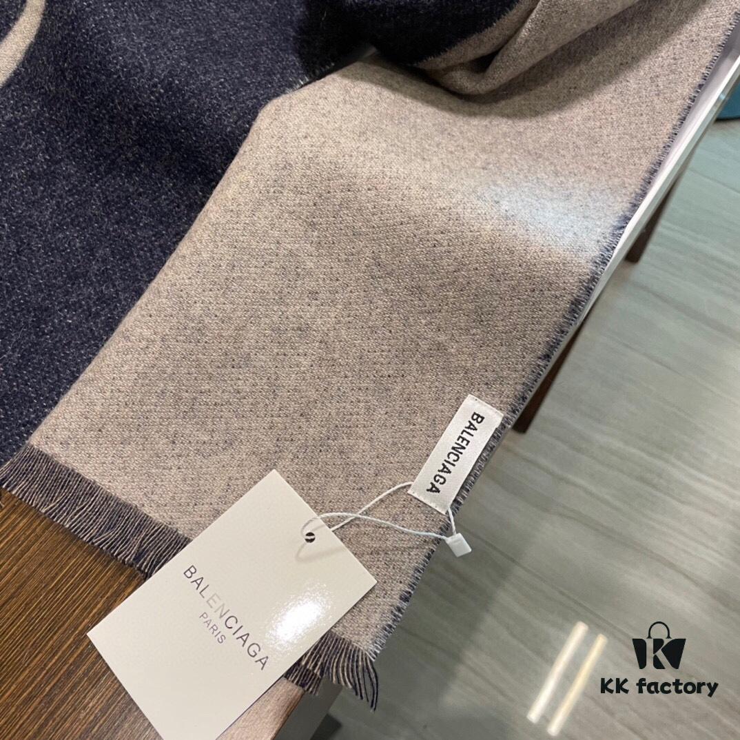 Balenciaga Classic Letter Double-Sided Cashmere Scarf
