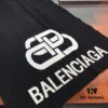 Balenciaga 100% Cashmere Scarf, 2020 Fall/Winter New Arrival, Black and White Color Block, Elegant Logo Jacquard, Soft and Skin-Friendly, Long Scarf 45*180cm, Solid Color (Retail Style)