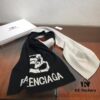 Balenciaga 100% Cashmere Scarf, 2020 Fall/Winter New Arrival, Black and White Color Block, Elegant Logo Jacquard, Soft and Skin-Friendly, Long Scarf 45*180cm, Solid Color (Retail Style)