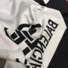 Balenciaga 100% Cashmere Scarf, 2020 Fall/Winter New Arrival, Black and White Color Block, Elegant Logo Jacquard, Soft and Skin-Friendly, Long Scarf 45*180cm, Solid Color (Retail Style)