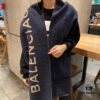 Balenciaga Classic Letter Double-Sided Cashmere Scarf
