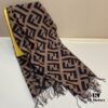 FENDI Large F Tassel Long Scarf 45*170cm 100% Cashmere