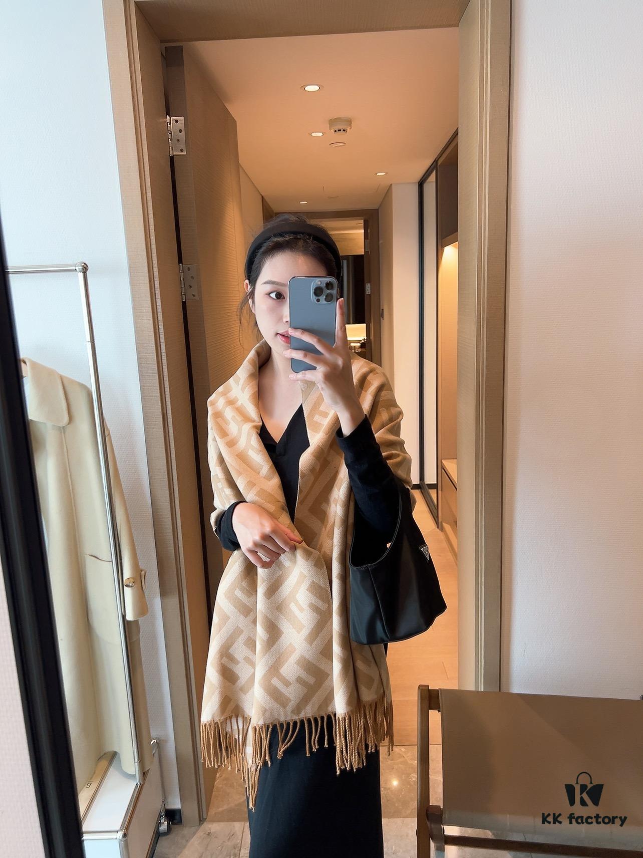 FENDI Latest Scarf, Super Soft and Stylish Double-Sided Design