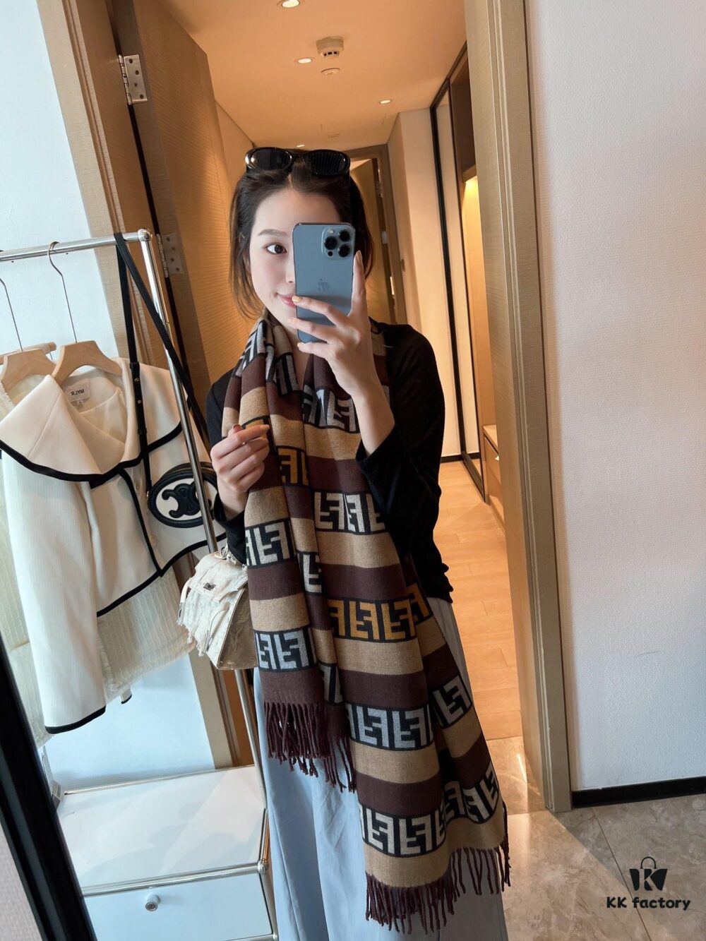 FENDI Winter New Arrival FF Monogram Scarf