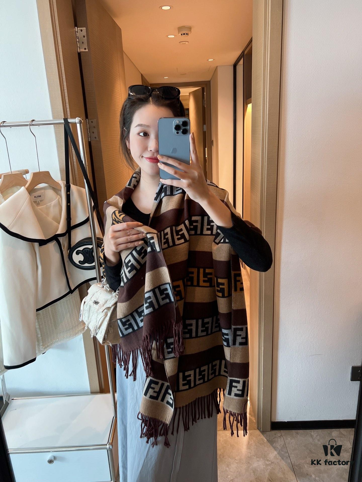 FENDI Winter New Arrival FF Monogram Scarf