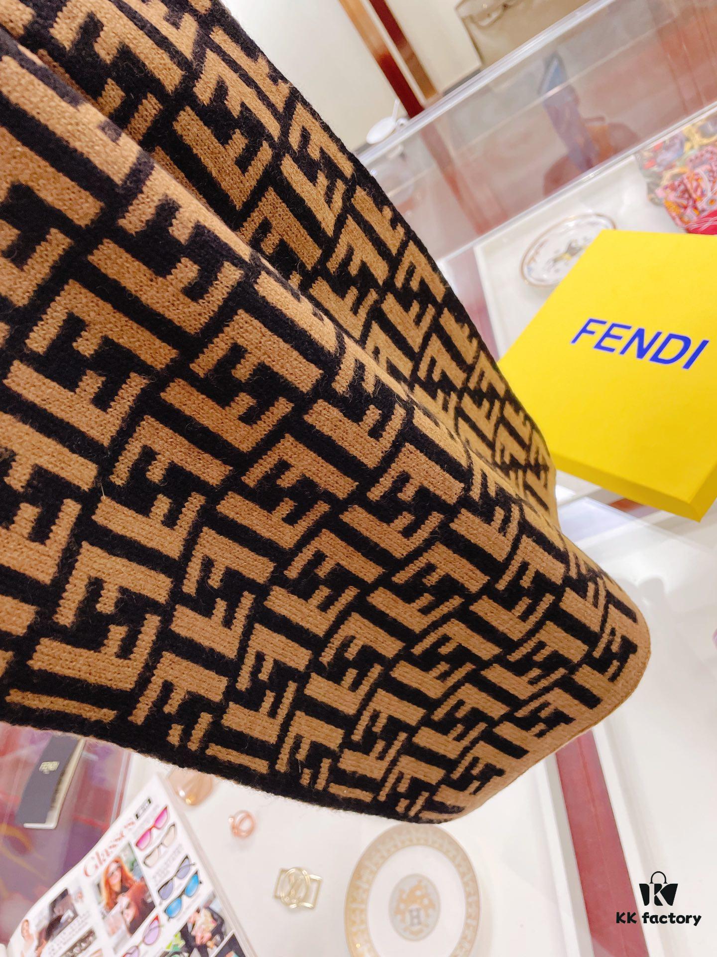 Fendi Men's Cashmere Scarf, Classic Design, Soft and Elegant, Limited Stock Available