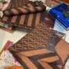Fendi High-End New Arrival, Double-Sided Design Luxury Wool Silk Scarf