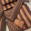 Fendi High-End New Arrival, Double-Sided Design Luxury Wool Silk Scarf