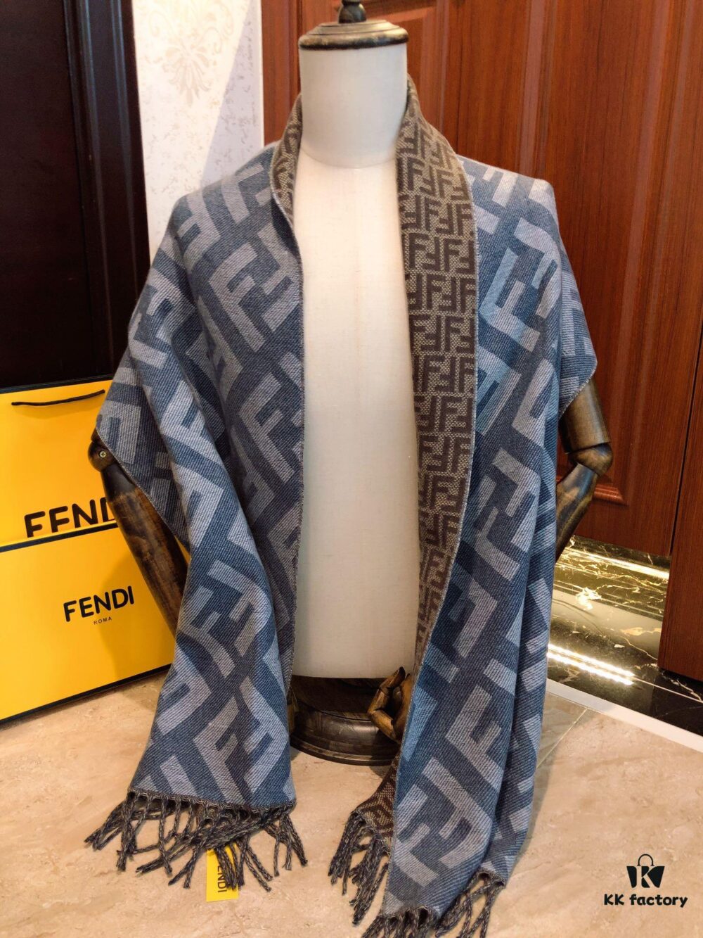 FENDI Latest Scarf, Super Soft and Stylish Double-Sided Design!