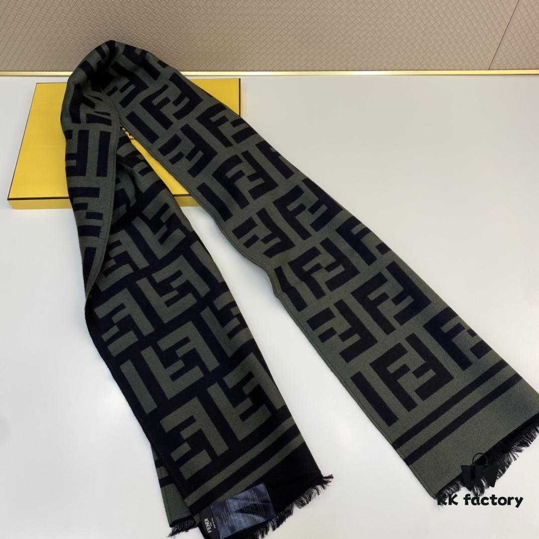 Fendi FENDI Classic Bestseller 35*180cm 95% Wool 5% Silk