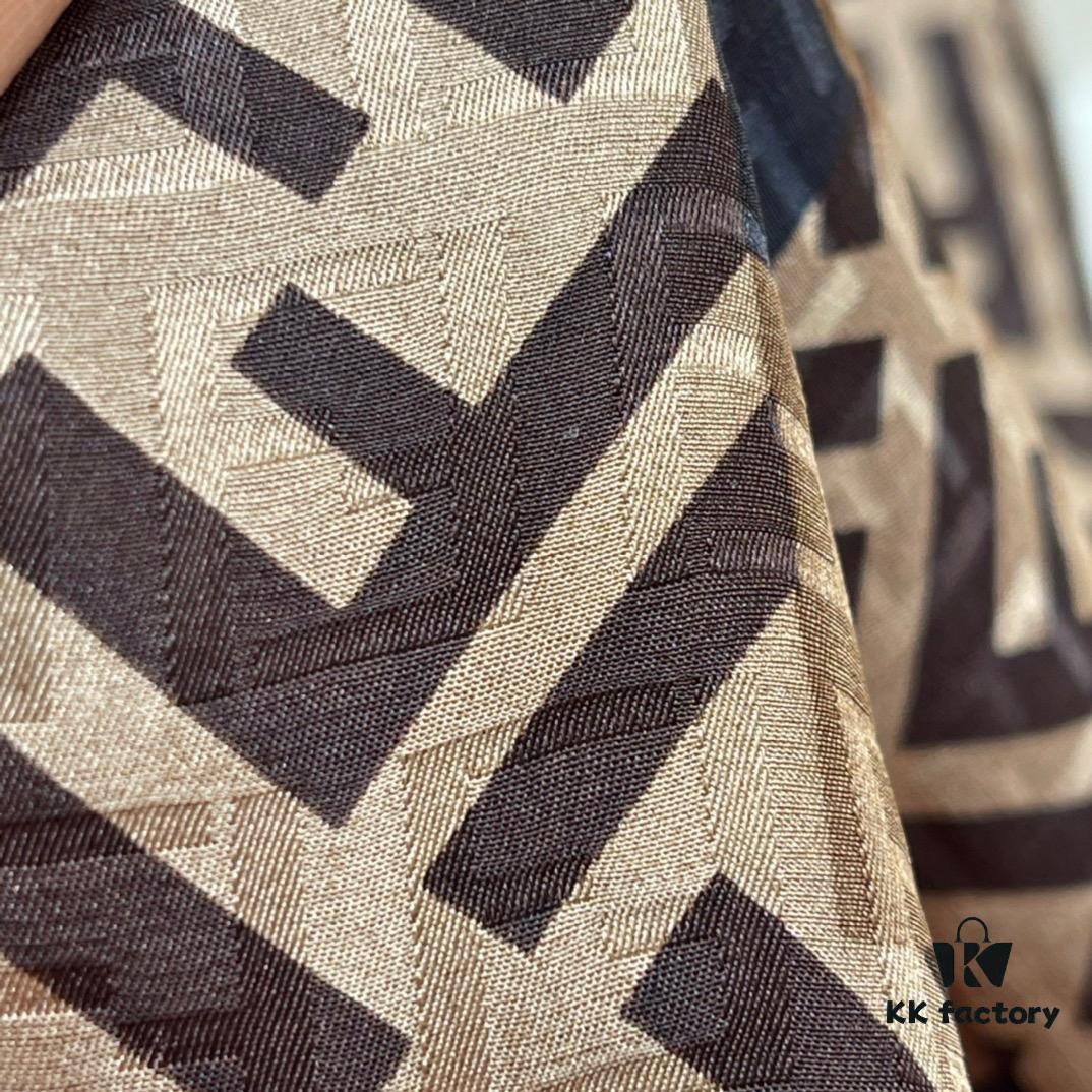 Fendi FF Monogram Washed Twill Silk Jacquard Scarf – Luxuriously Soft and Timelessly Elegant