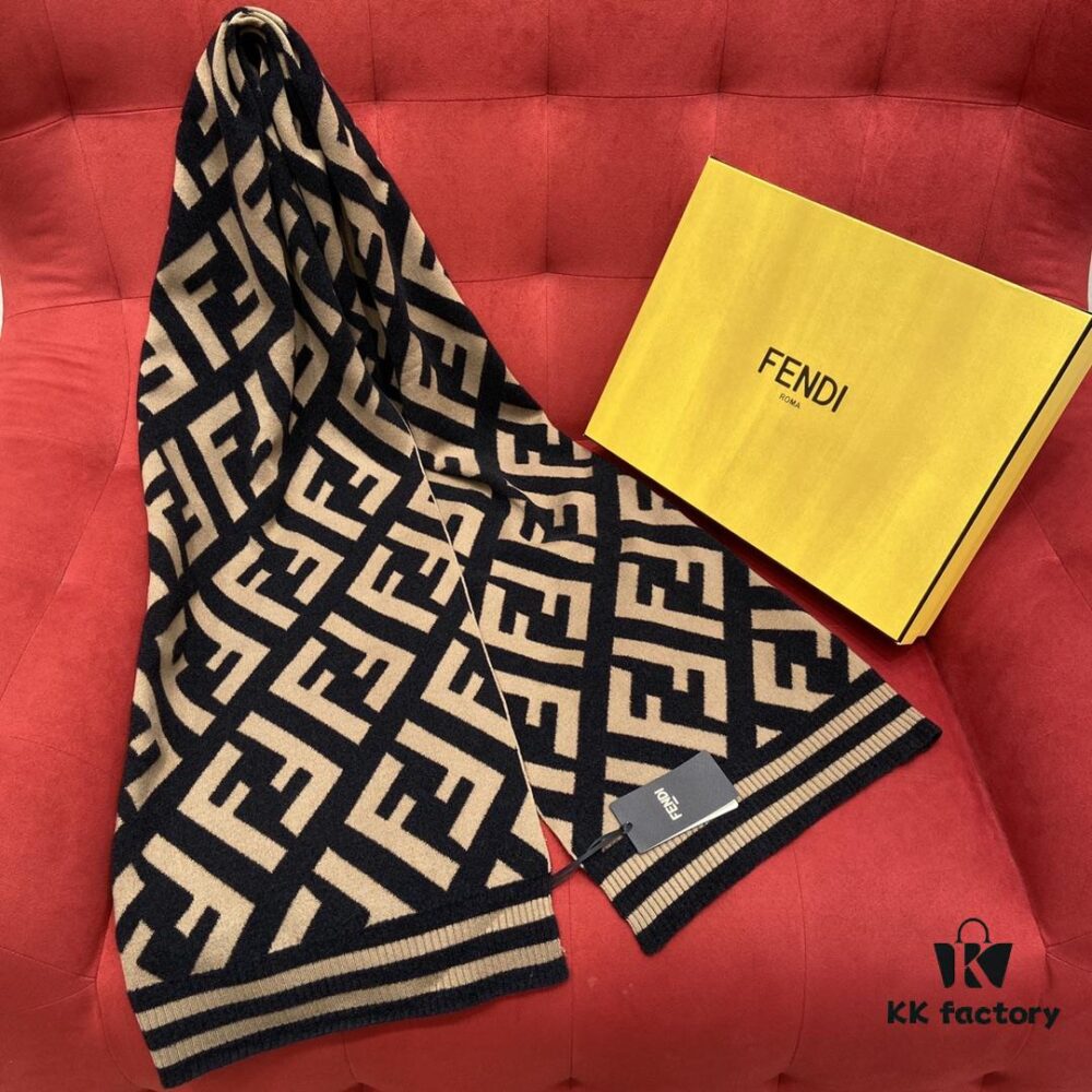 Fendi Monogram Scarf Perfect for Coordinating with Coats