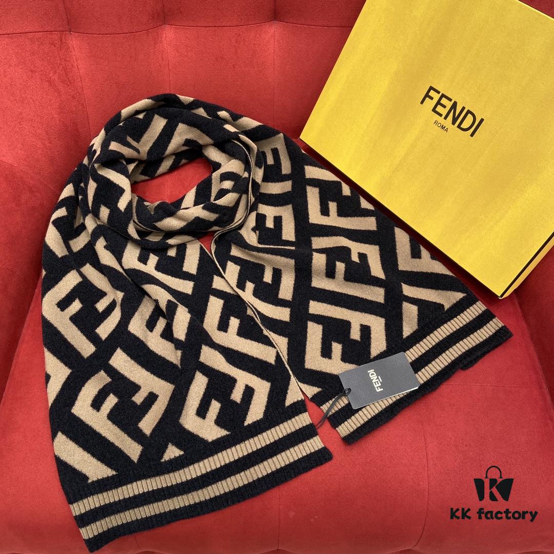 Fendi Monogram Scarf Perfect for Coordinating with Coats
