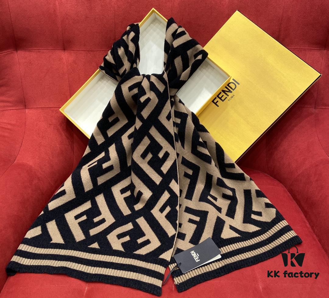 Fendi Monogram Scarf Perfect for Coordinating with Coats