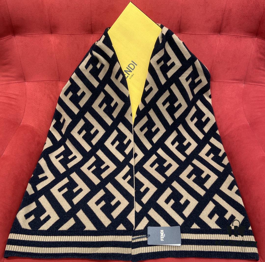 Fendi Monogram Scarf Perfect for Coordinating with Coats