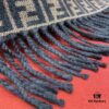 FENDI 100% Cashmere Scarf with Small FF Pattern – Elegant and Luxurious Winter Essential