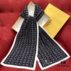 Black FENDI Woven Wool Scarf 🧣 Timeless FF Monogram Pattern, Soft and Luxurious 100% Pure Wool Fabric, 30*180cm