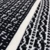Black FENDI Woven Wool Scarf 🧣 Timeless FF Monogram Pattern, Soft and Luxurious 100% Pure Wool Fabric, 30*180cm