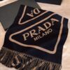 Prada Latest Couple Scarf Double-Sided Jacquard Scarf, Large and Minimalist, The Ultimate Choice for Successful Men, Classic Pattern with Logo Design, Fashionable Colors Exuding a Sophisticated Atmosphere, Fully Meeting Your Demands for Style and Quality