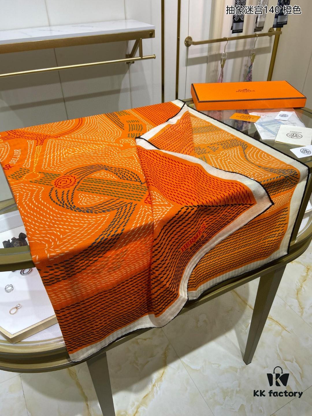 Cashmere New Arrival 👏👏 Everyone Says It's Beautiful‼️ Recommended 💕 Abstract Maze 140 Cashmere Square Scarf, Premium Craftsmanship at an Incredible Value‼️ A Bestseller from Hermès Counters 🎁💟 Stunning Textured Pattern with Exceptional Elegance 👍👍 Exclusively Developed with Advanced Technology, Now Available in a Breathtaking Release 🌟 Specially Treated with Cutting-Edge Techniques 👍‼️ Adored by Stylish Sophisticates, This Piece Excels in Quality, Design, and Price—A True Delight for Luxury Enthusiasts! Unbeatable Value—Absolutely Worth Owning‼️‼️ Size: 140cm x 140cm, 70% Cashmere + 30% Silk