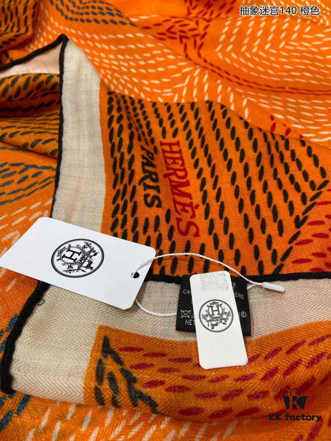 Cashmere New Arrival 👏👏 Everyone Says It's Beautiful‼️ Recommended 💕 Abstract Maze 140 Cashmere Square Scarf, Premium Craftsmanship at an Incredible Value‼️ A Bestseller from Hermès Counters 🎁💟 Stunning Textured Pattern with Exceptional Elegance 👍👍 Exclusively Developed with Advanced Technology, Now Available in a Breathtaking Release 🌟 Specially Treated with Cutting-Edge Techniques 👍‼️ Adored by Stylish Sophisticates, This Piece Excels in Quality, Design, and Price—A True Delight for Luxury Enthusiasts! Unbeatable Value—Absolutely Worth Owning‼️‼️ Size: 140cm x 140cm, 70% Cashmere + 30% Silk