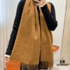 Hermes · Autumn-Winter New Arrival · Two-Tone Threaded Cashmere Scarf
