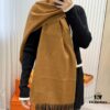Hermes · Autumn-Winter New Arrival · Two-Tone Threaded Cashmere Scarf