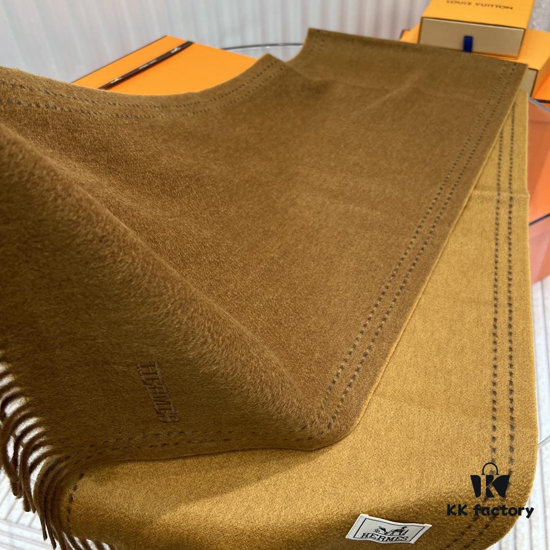 Hermes · Autumn-Winter New Arrival · Two-Tone Threaded Cashmere Scarf