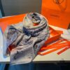 Hermes Rare Garden Sketch Collection Scarf - Exquisite Silk Cashmere Blend, 140x140cm