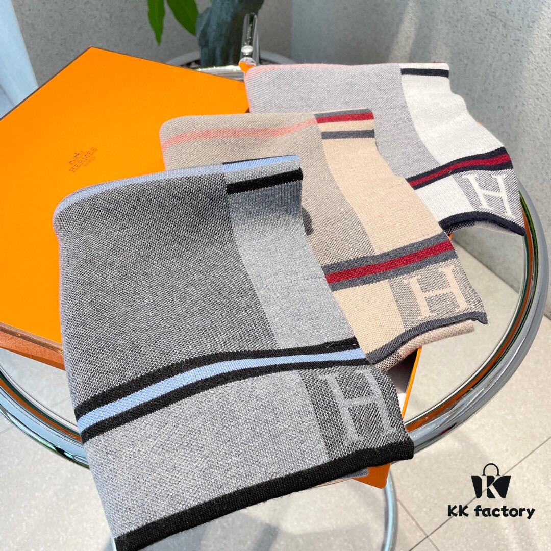 2022 Latest Designer Scarf from Hermès – Premium Woven Cashmere, Ultra-Soft and Luxurious