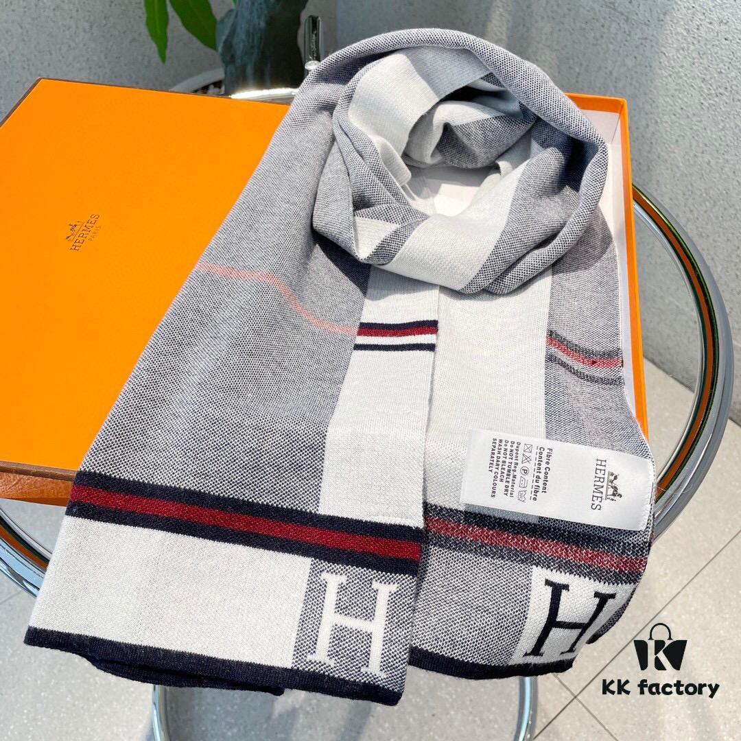 2022 Latest Designer Scarf from Hermès – Premium Woven Cashmere, Ultra-Soft and Luxurious
