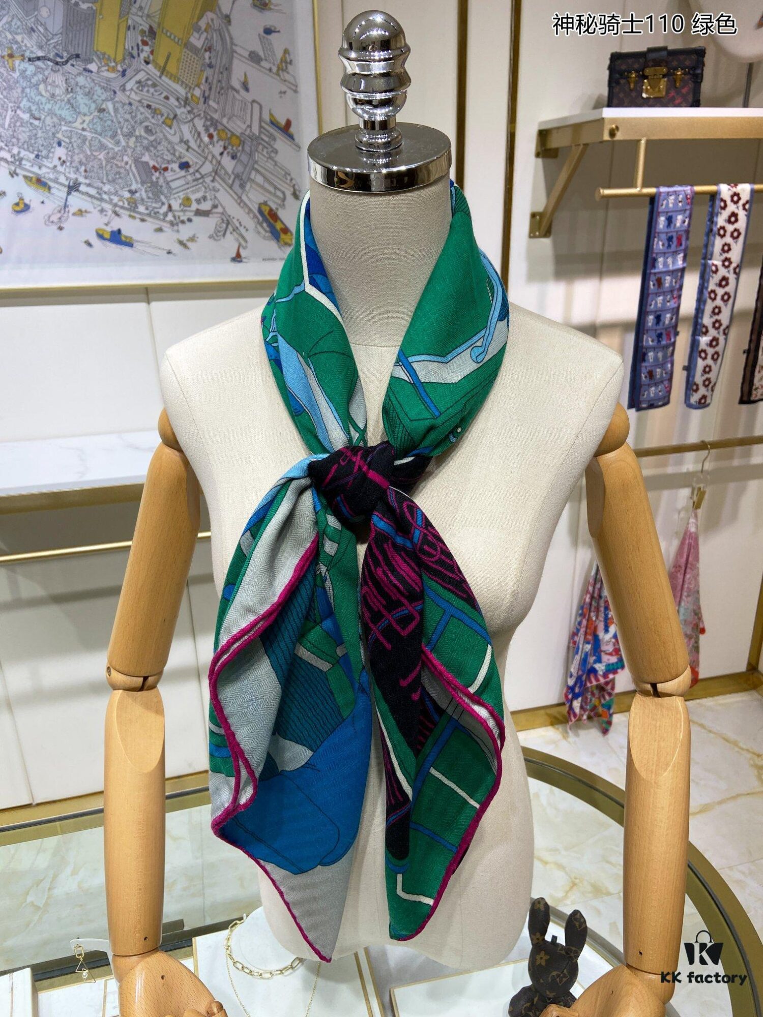 New Cashmere Scarf 👏👏 Everyone Who Buys Says It's Beautiful! 💕【Mystic Knight 110】Cashmere Square Scarf, Top-Grade Craftsmanship, Exceptional Value! Gift-Worthy Like Hermès 🔥 Exquisite 3D Pattern with Special Advanced Technology, Highly Prestigious in Appearance 🌟 Loved by Elegant and Affluent Women