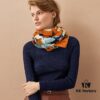 New Cashmere Scarf 'Masquerade Ball 140' – Premium Craftsmanship, 70% Cashmere + 30% Silk, 140cm x 140cm