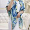 Double-Sided Two-Tone Cashmere Scarf 'You Hui Zhuan Bu and Snake Advance 140' - New Arrival