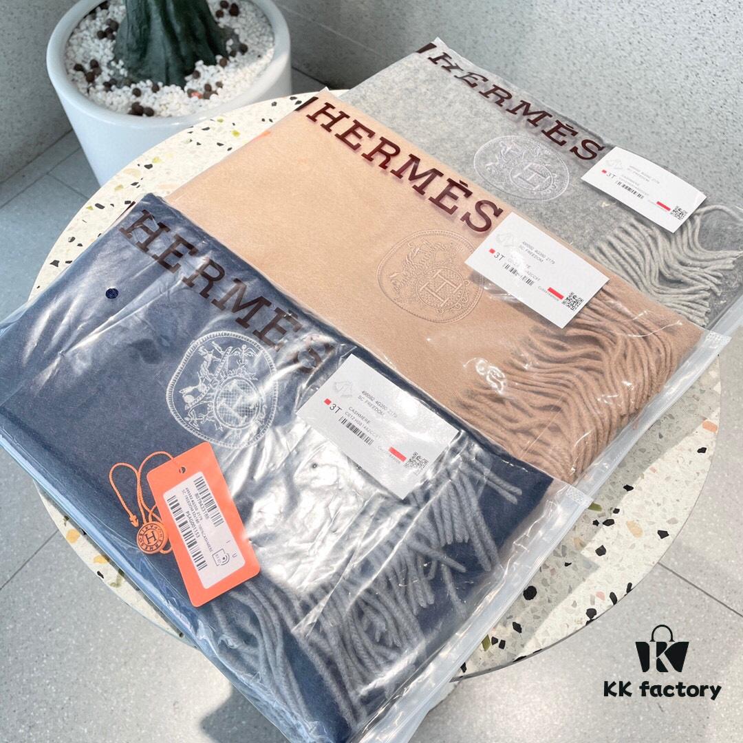 2022 Latest Designer Hermes-Inspired Scarf, Premium Woven Cashmere Silk, Ultra Soft and Warm Solid Color Shawl 32*180cm