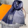 2022 Latest Designer Hermes-Inspired Scarf, Premium Woven Cashmere Silk, Ultra Soft and Warm Solid Color Shawl 32*180cm