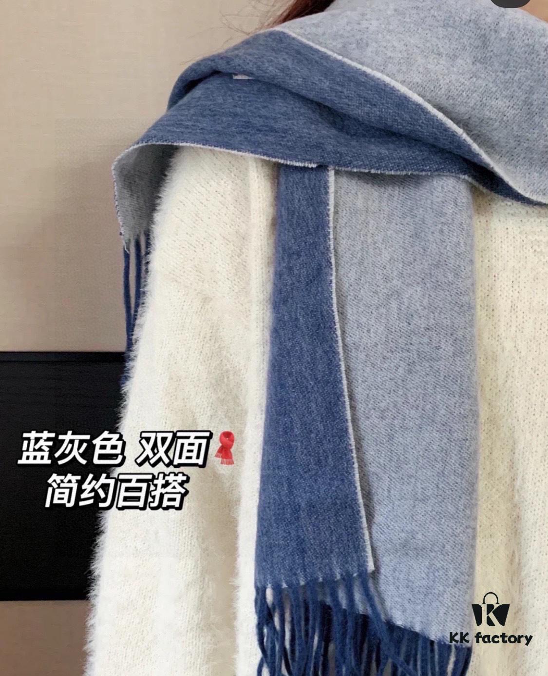 HERMES Scarf, Unisex Cashmere Wrap from 2022 Paris Fashion Show