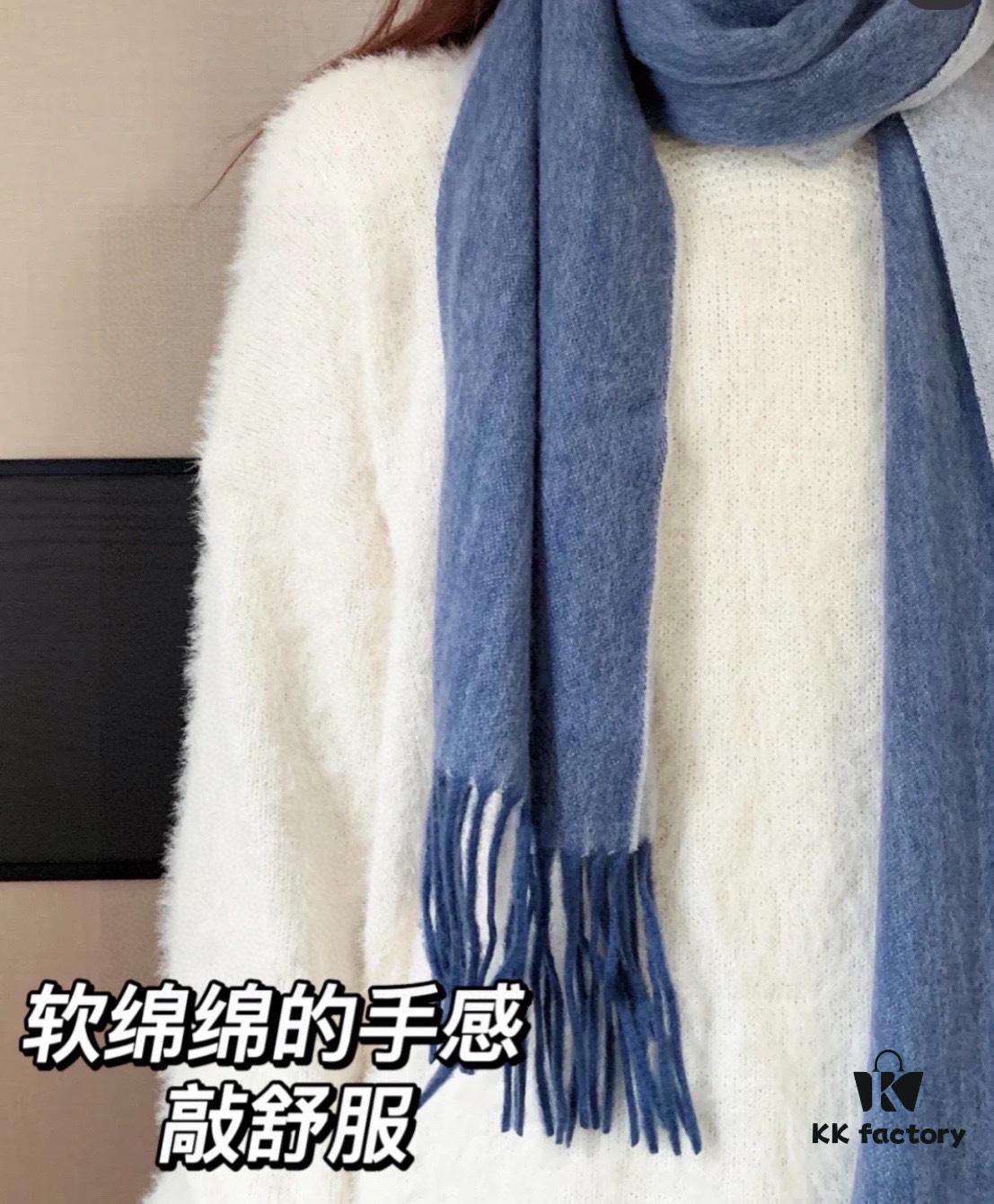 HERMES Scarf, Unisex Cashmere Wrap from 2022 Paris Fashion Show